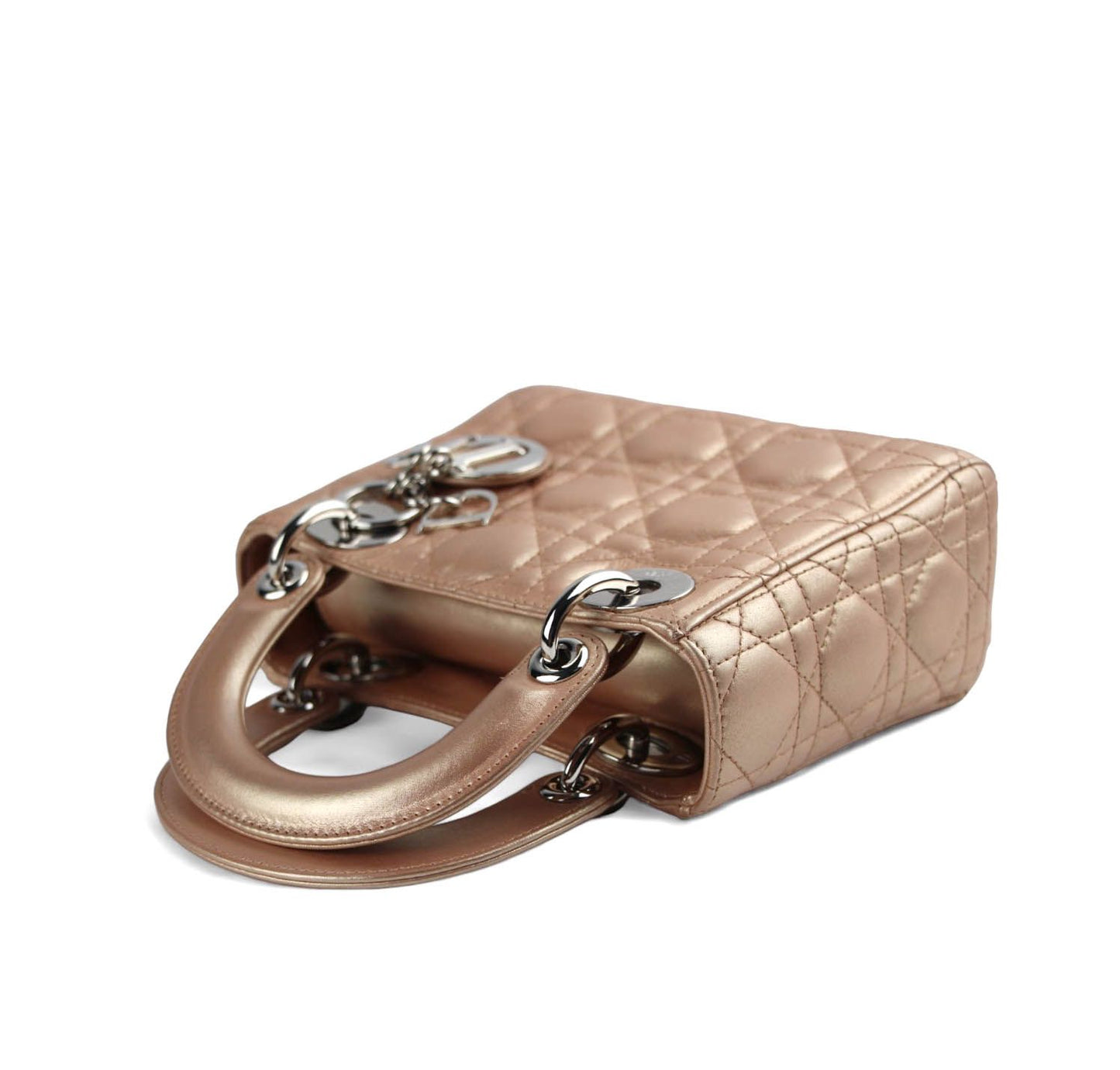 Lady Dior Mini Iridescent Metallic Pink
