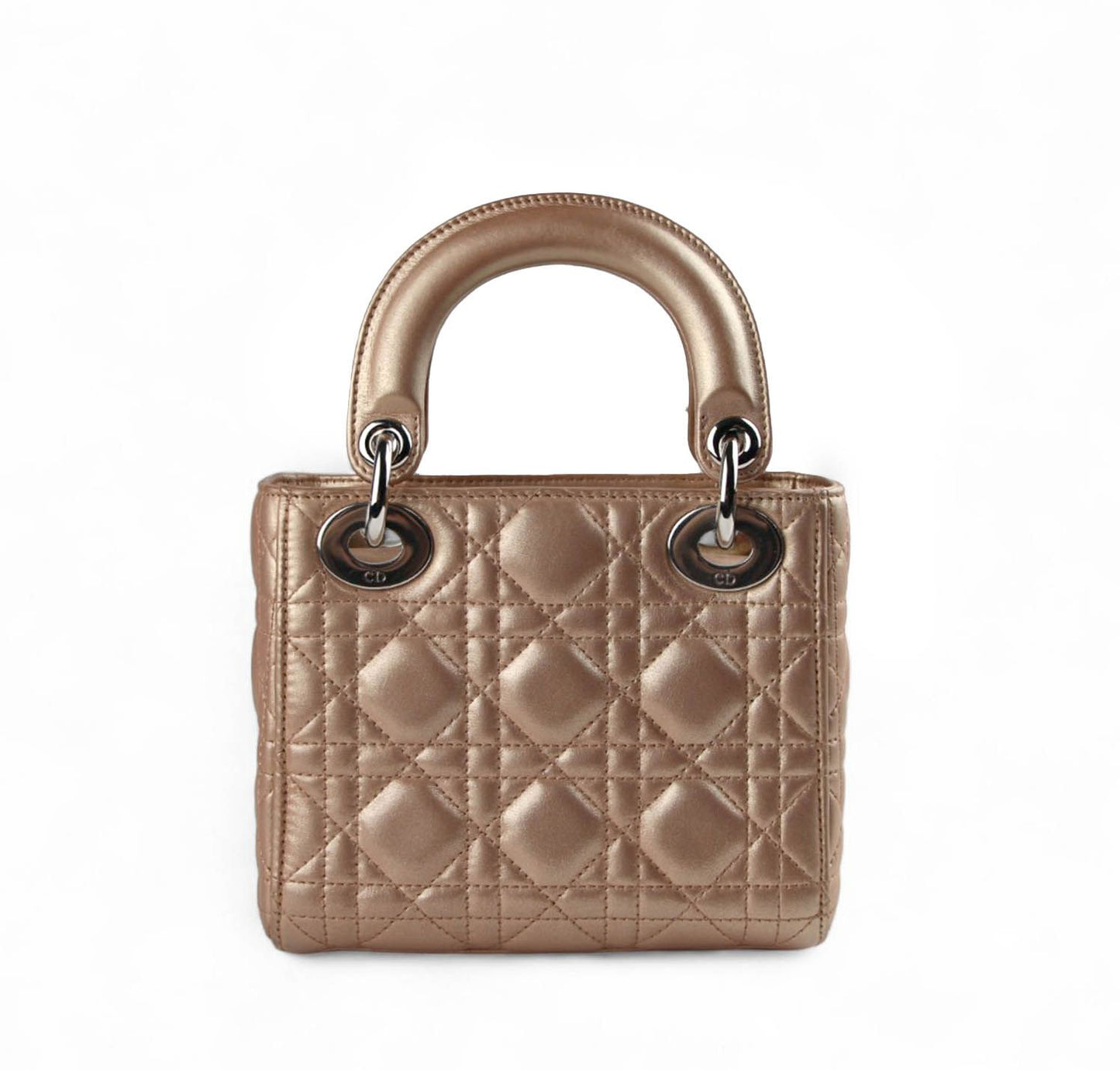 Lady Dior Mini Iridescent Metallic Pink