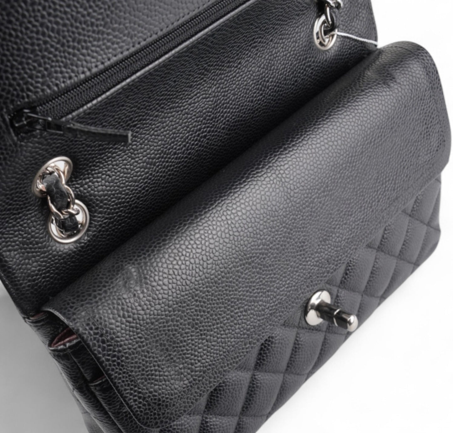 Timeless Classic Caviar Silver Black