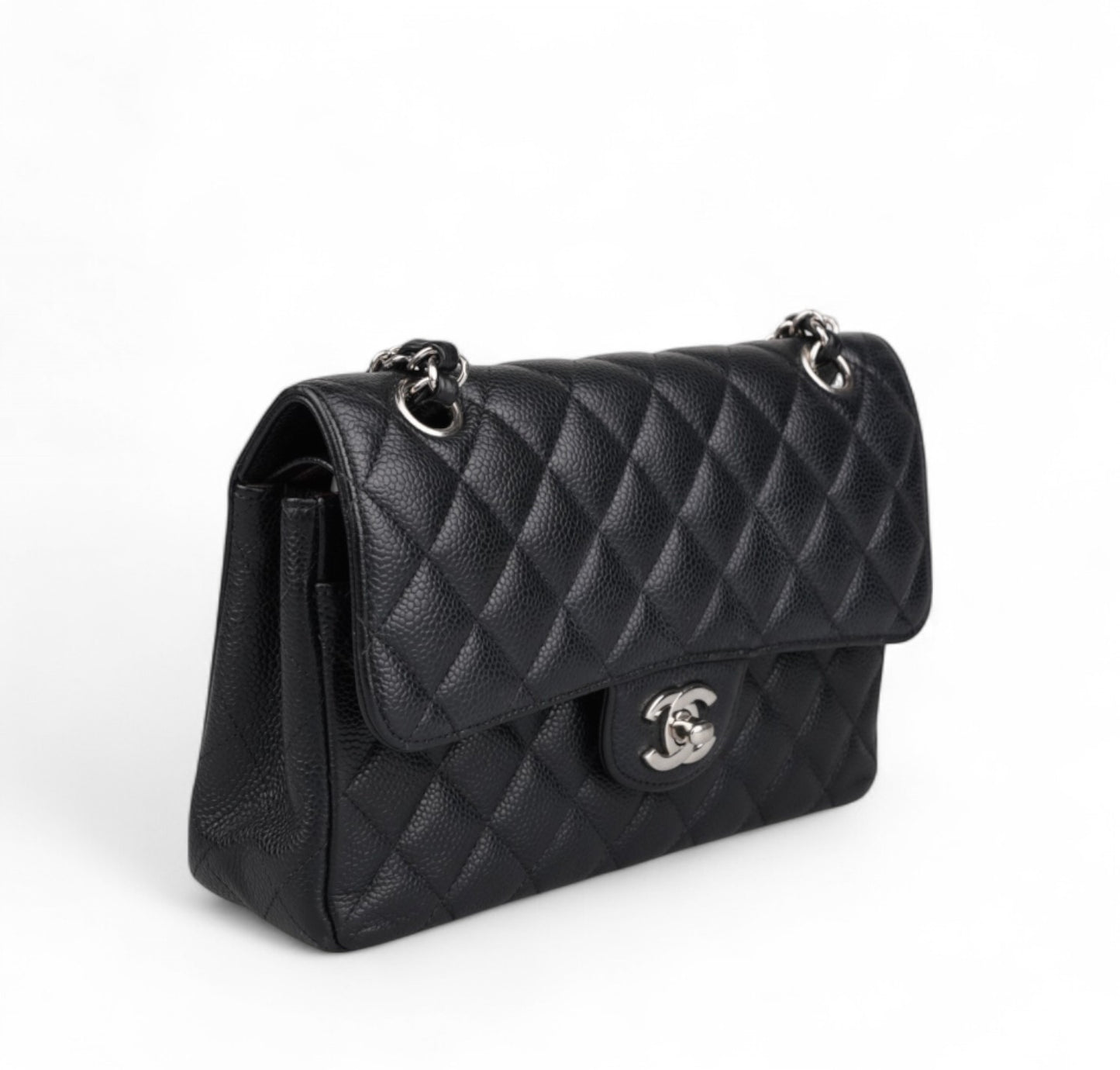 Timeless Classic Caviar Silver Black