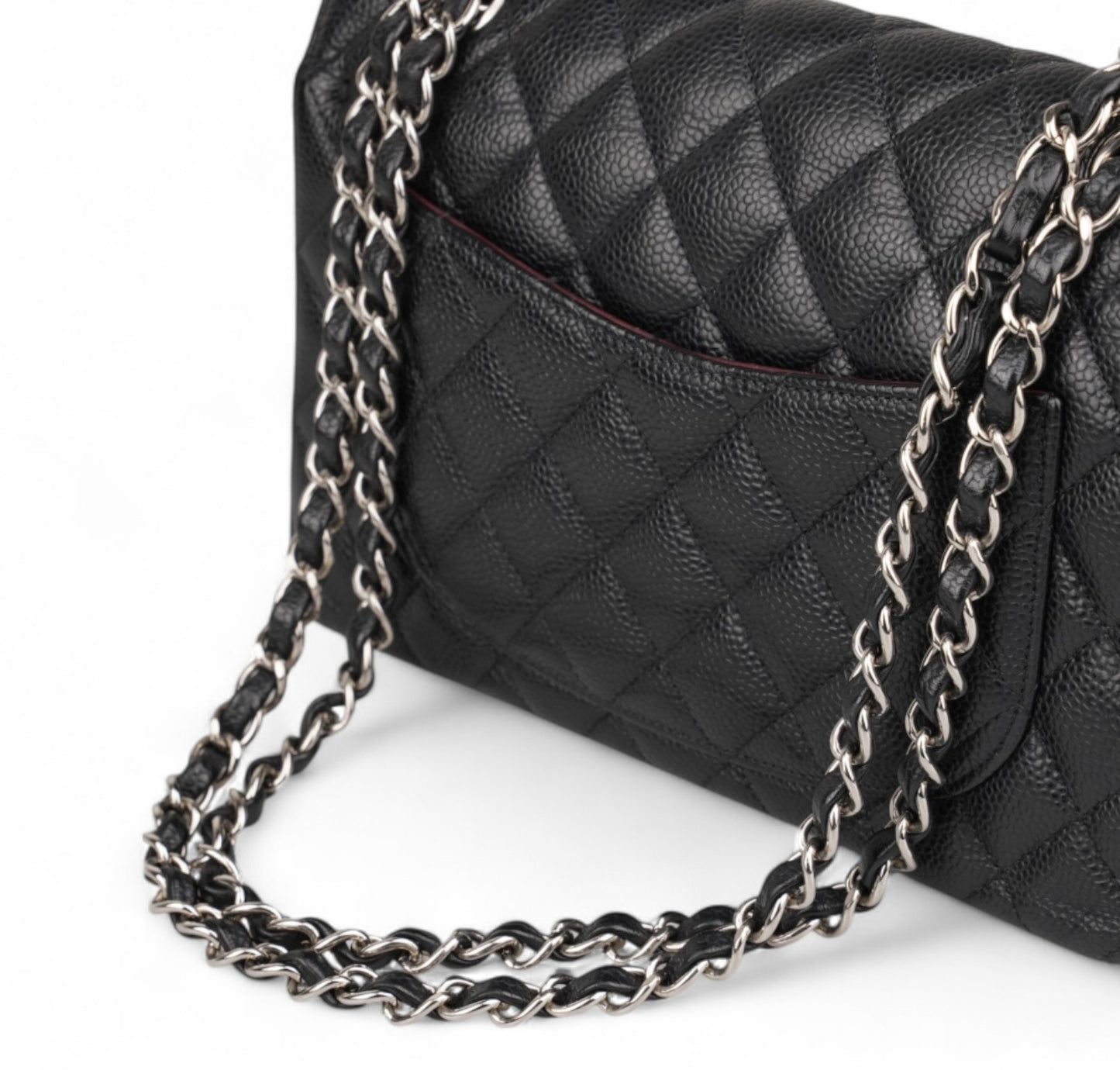 Timeless Classic Caviar Silver Black