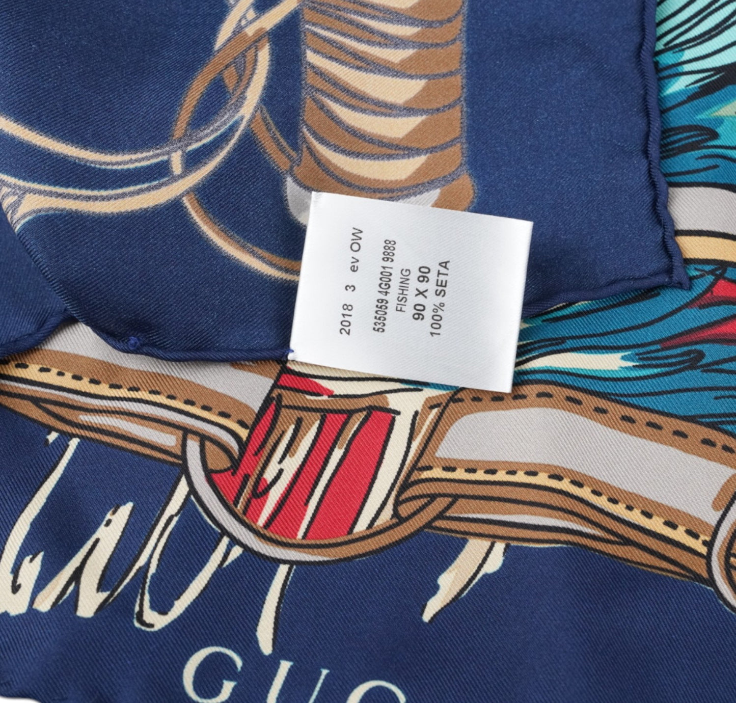 Foulard in Seta Fishing