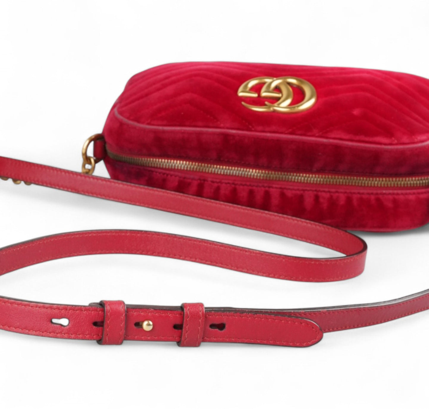 Camera Bag Velluto Rossa