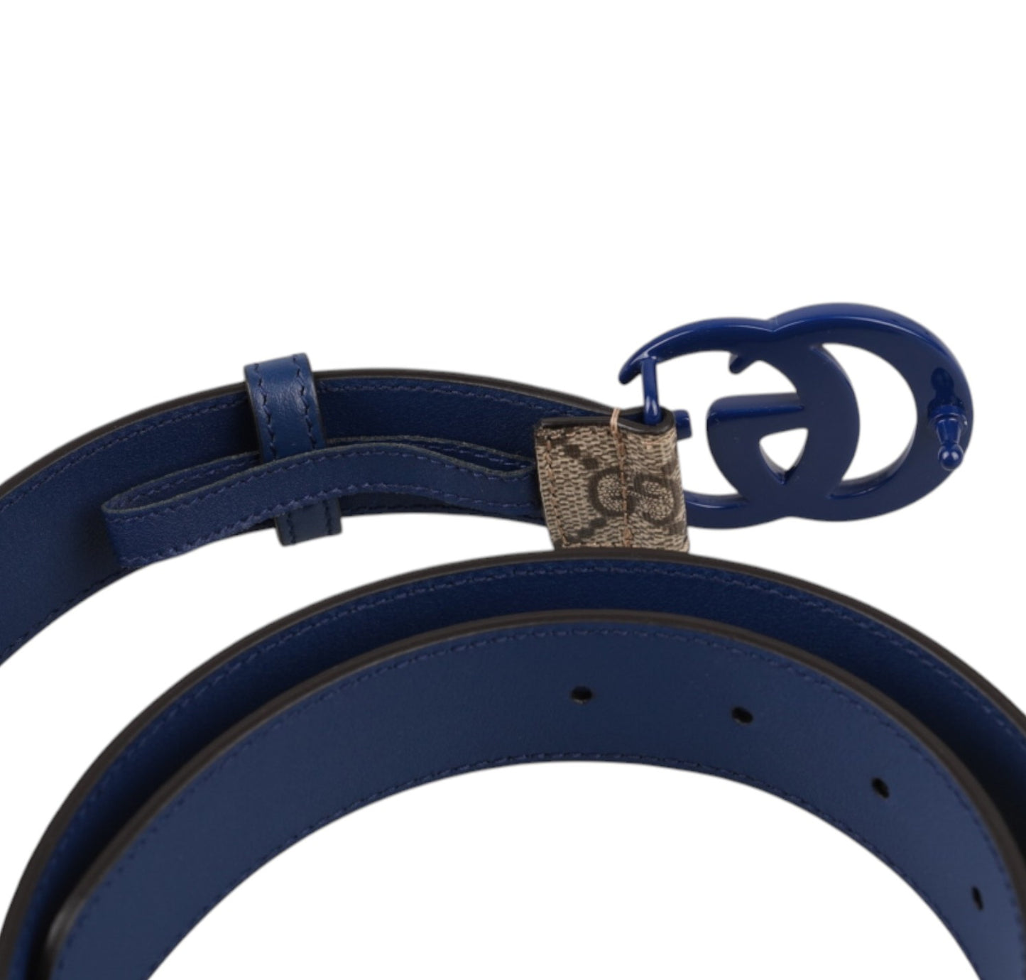 GG Monogram Royal Blue 100 belt