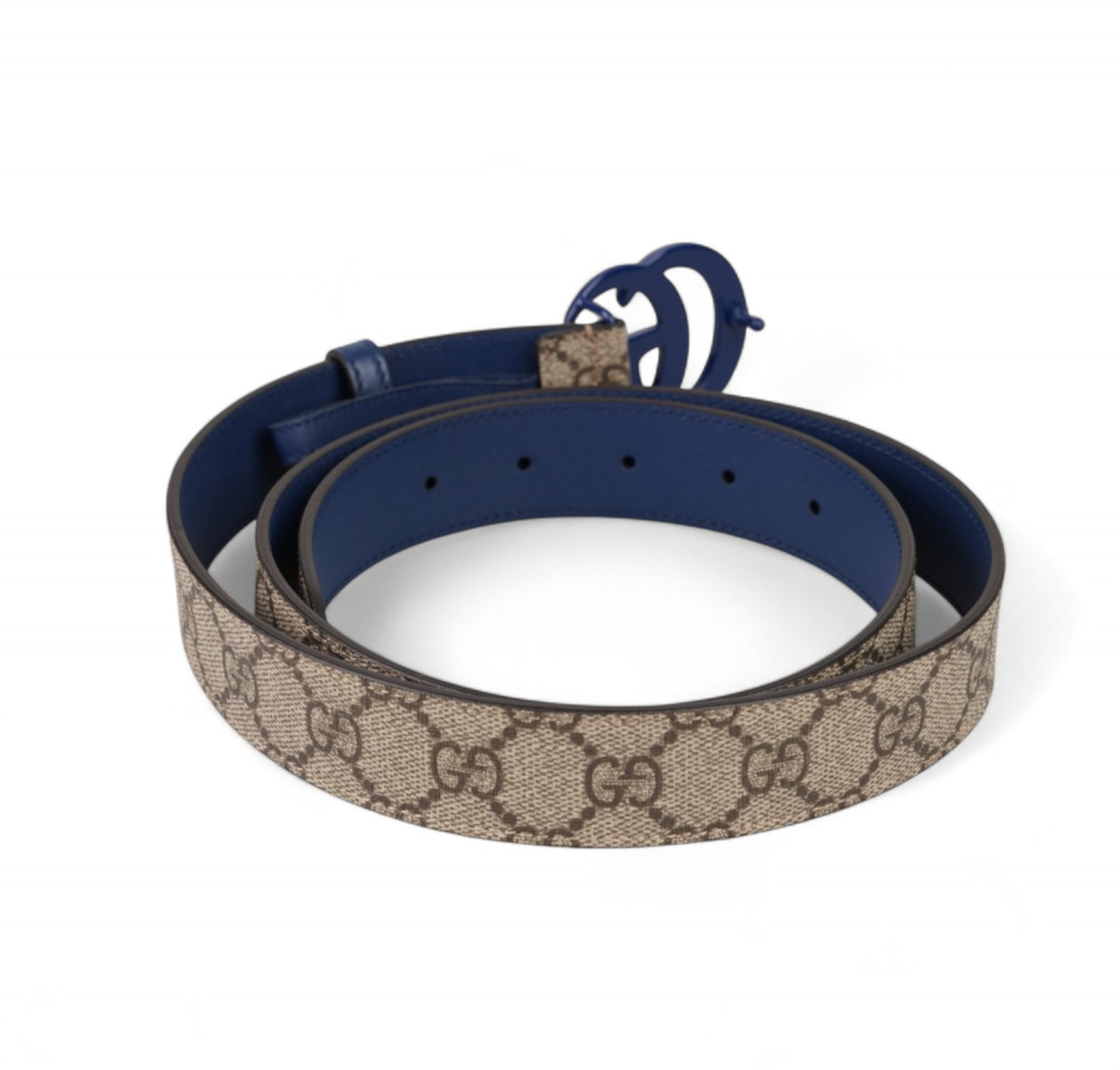 GG Monogram Royal Blue 100 belt