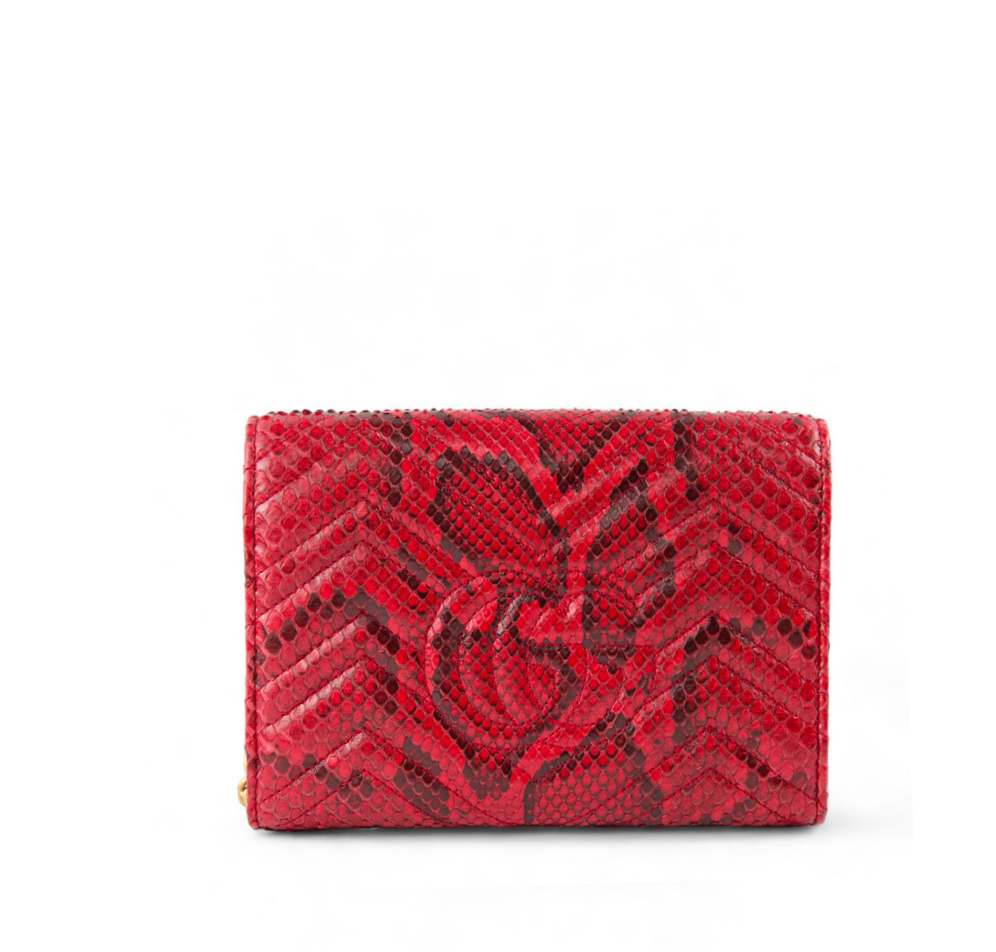 Mini borsa GG Marmont in Pitone