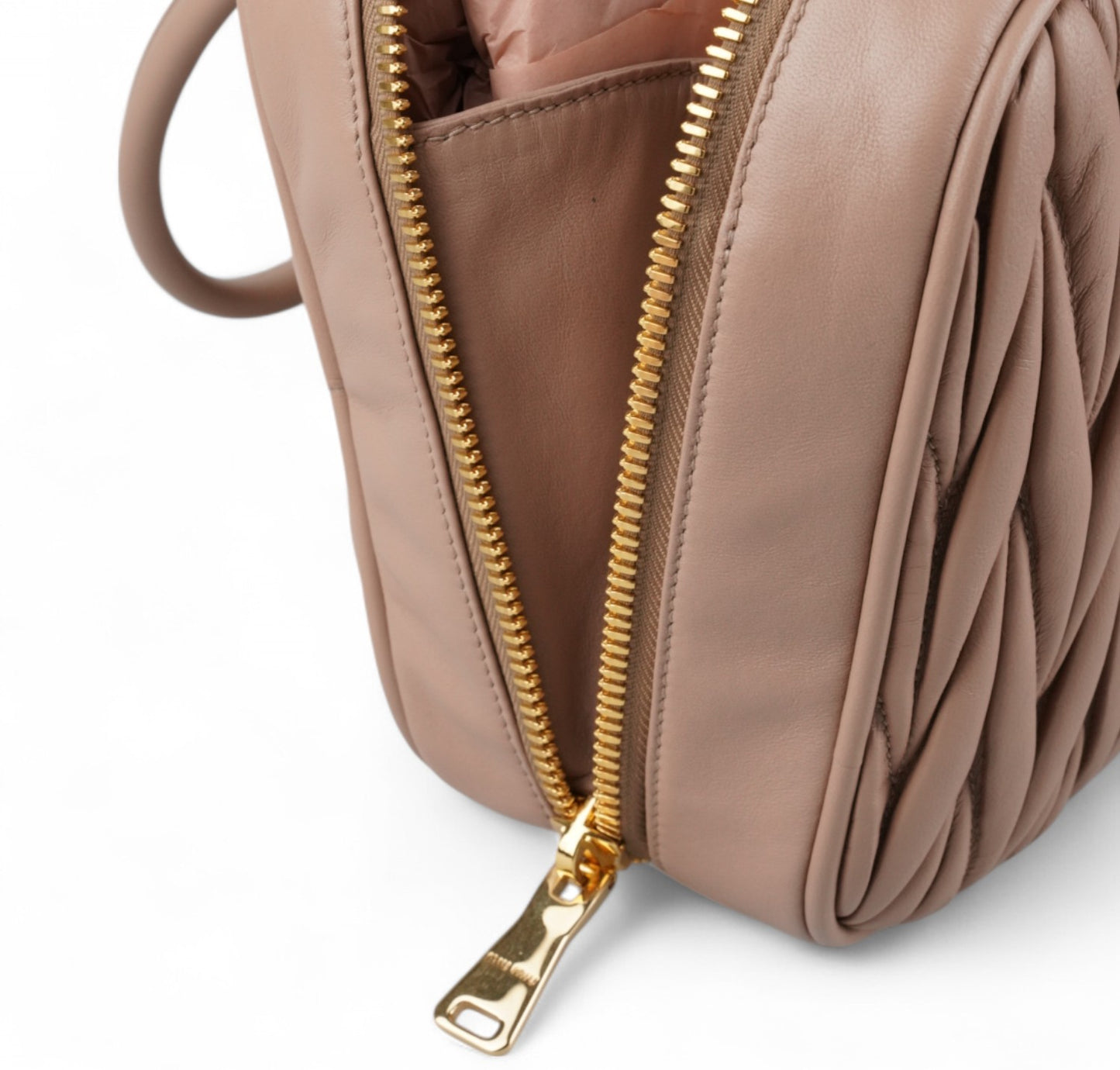 Bauletto in nappa matelassé