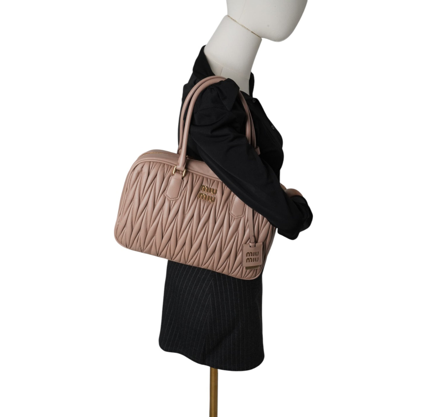Bauletto in nappa matelassé