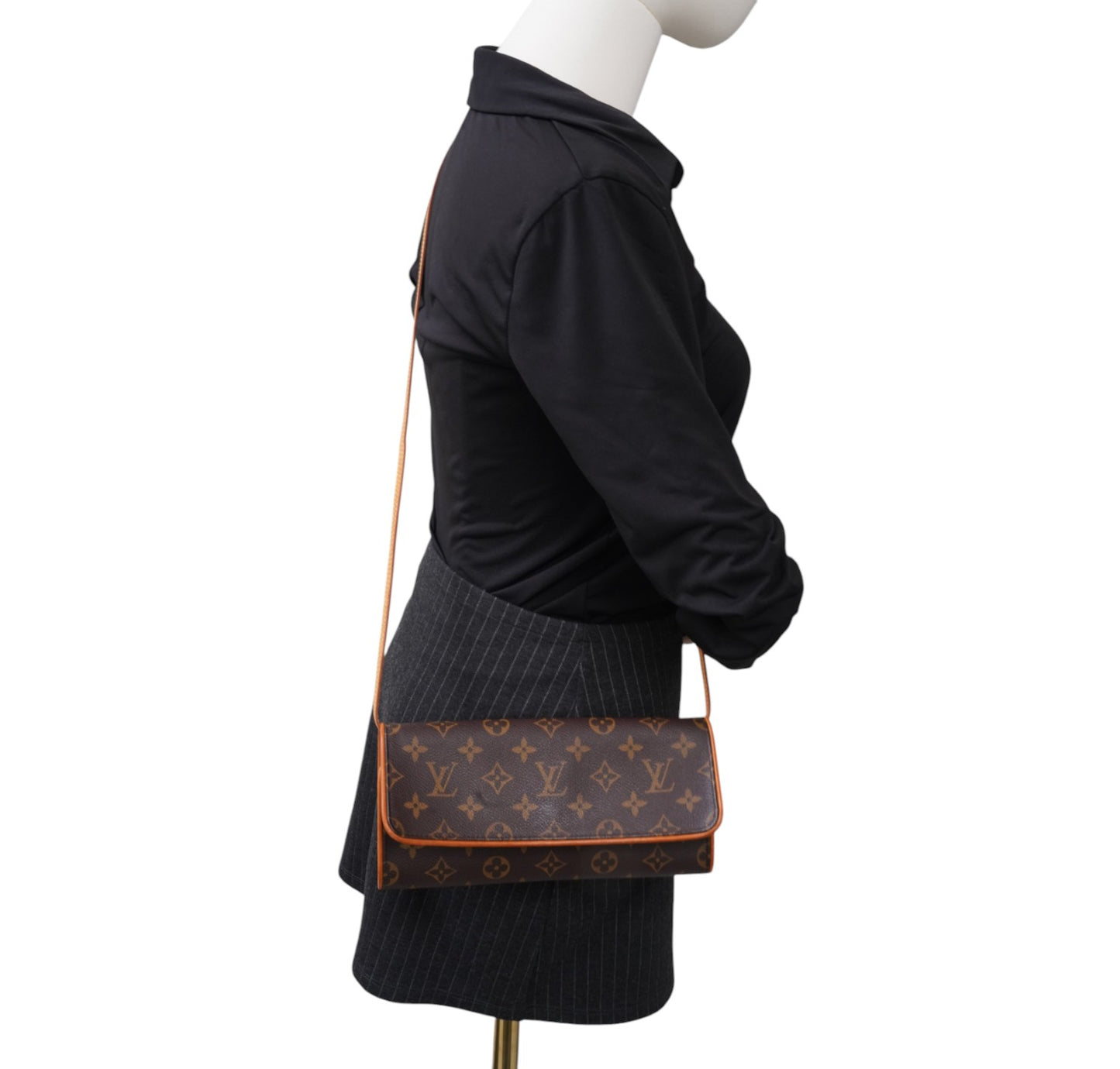 Twin Monogram Clutch