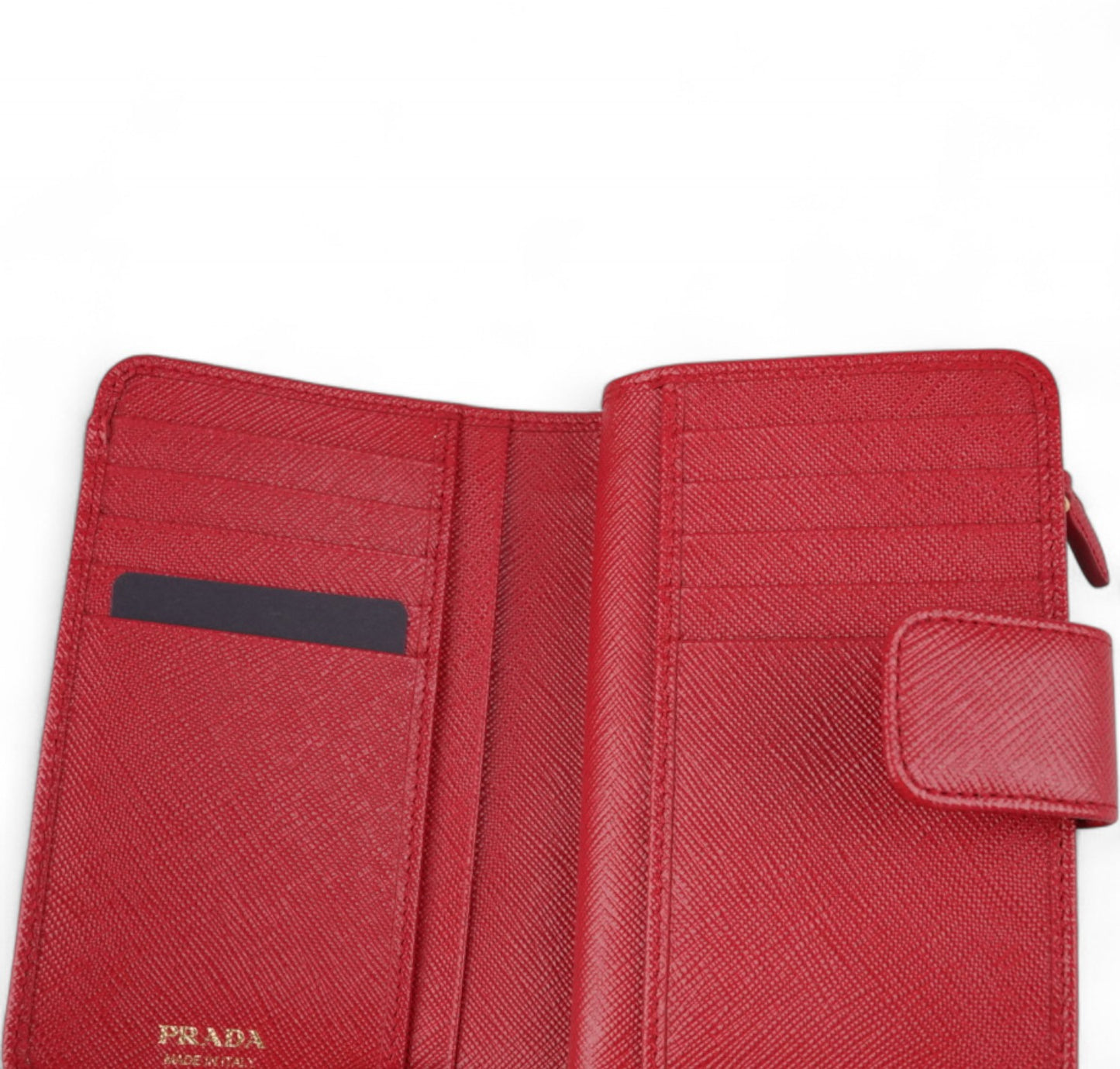 Portafoglio Saffiano Rosso