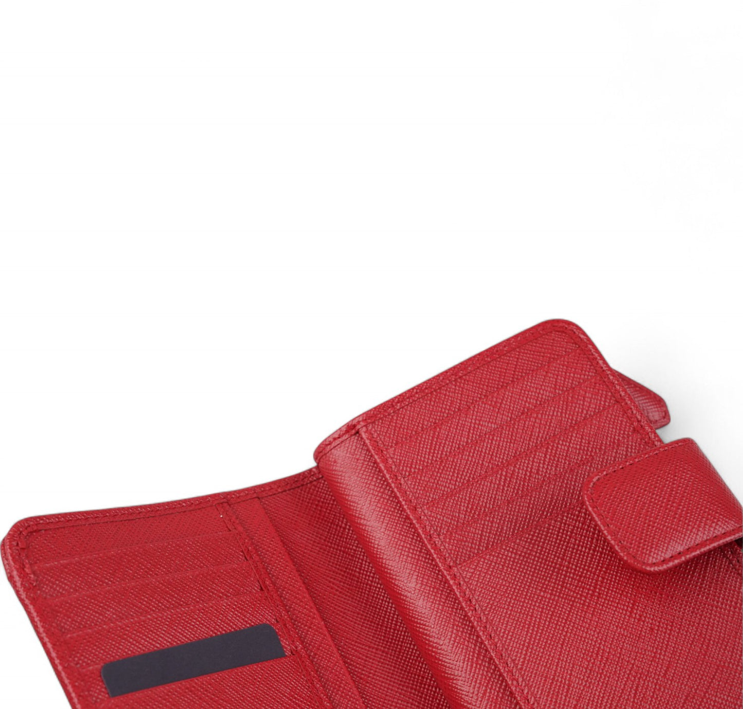 Portafoglio Saffiano Rosso