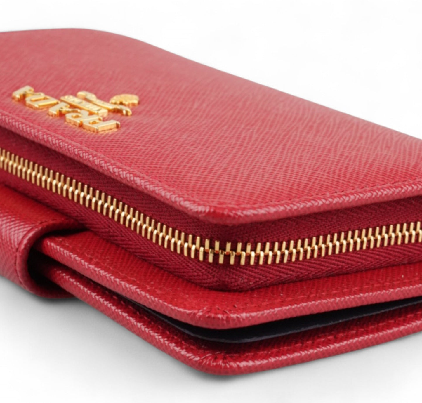 Portafoglio Saffiano Rosso