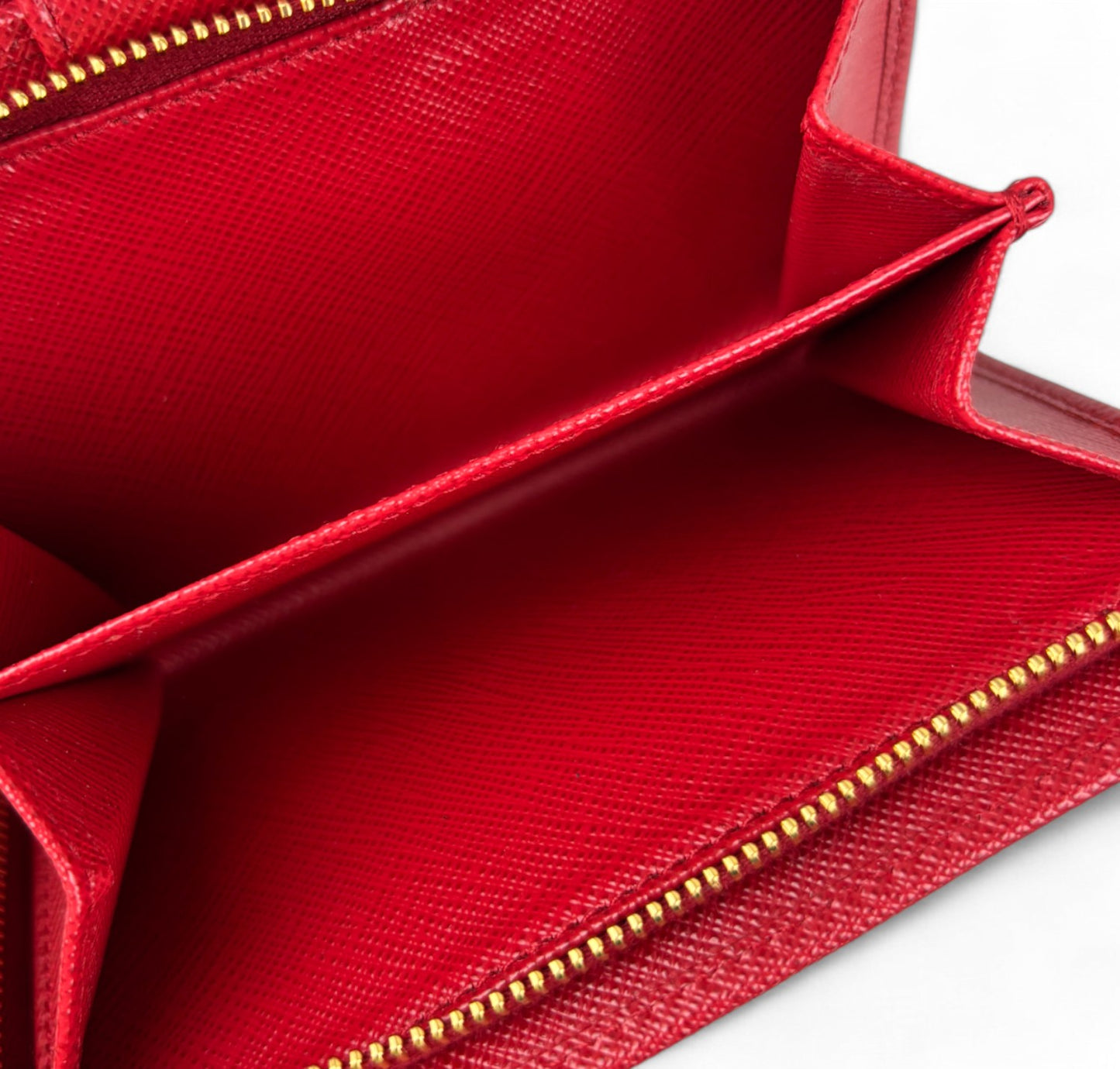 Portafoglio Saffiano Rosso