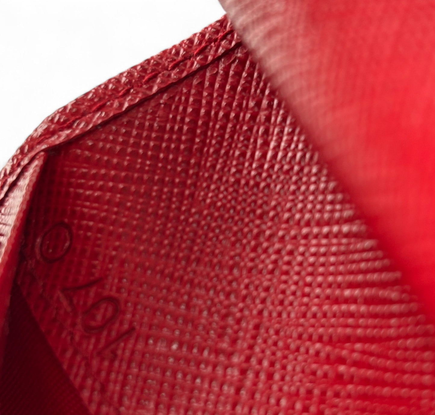 Portafoglio Saffiano Rosso