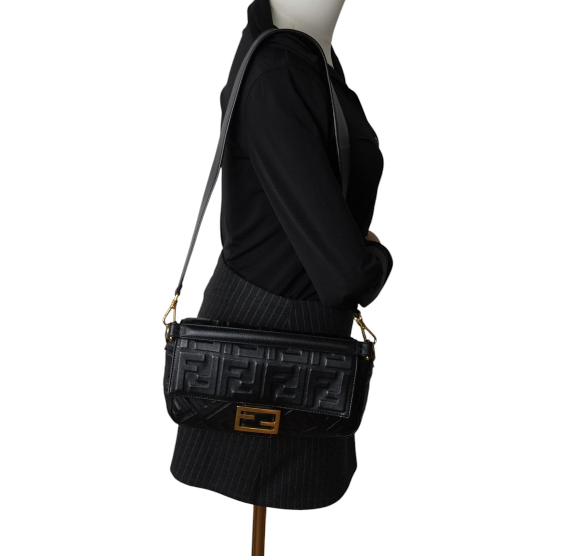Baguette in Nappa Nera