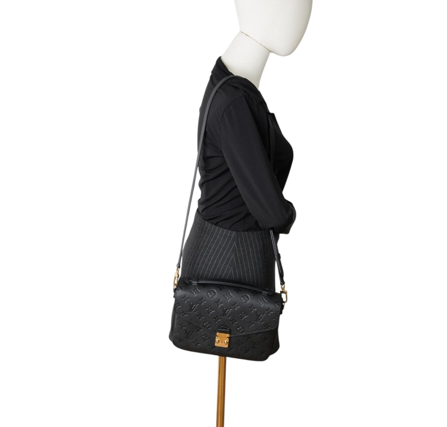Black Métis Empreinte Clutch Bag