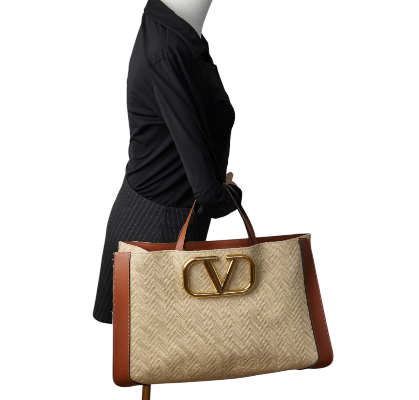 VLogo Tote Rafia