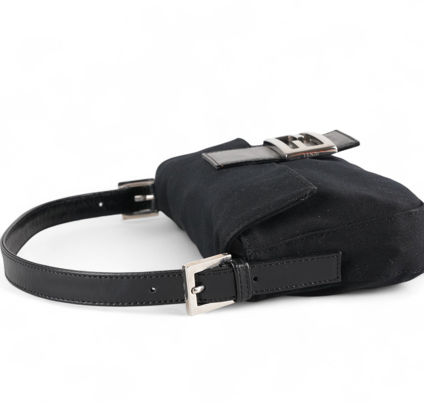Black Nylon Baguette