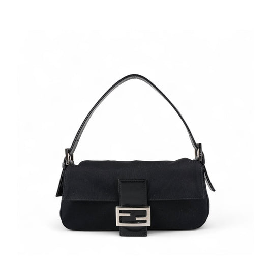 Black Nylon Baguette