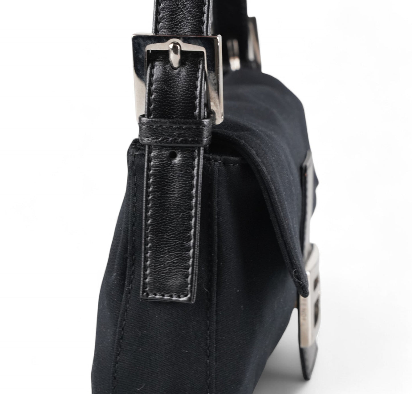 Black Nylon Baguette