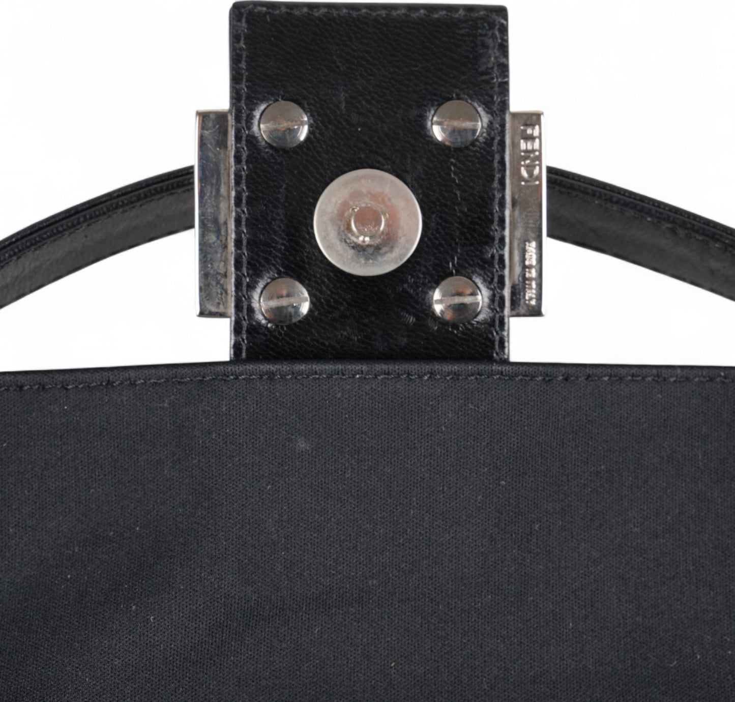 Black Nylon Baguette