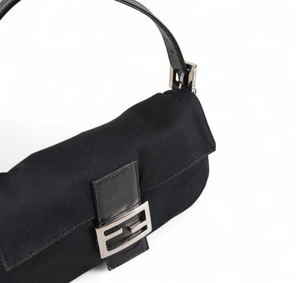 Black Nylon Baguette