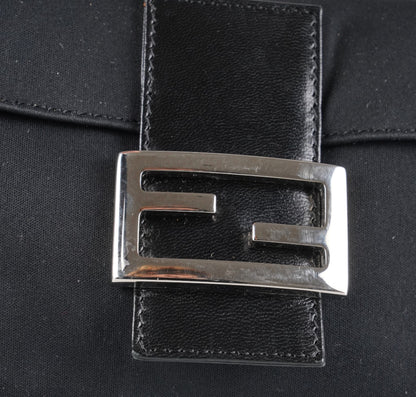 Black Nylon Baguette