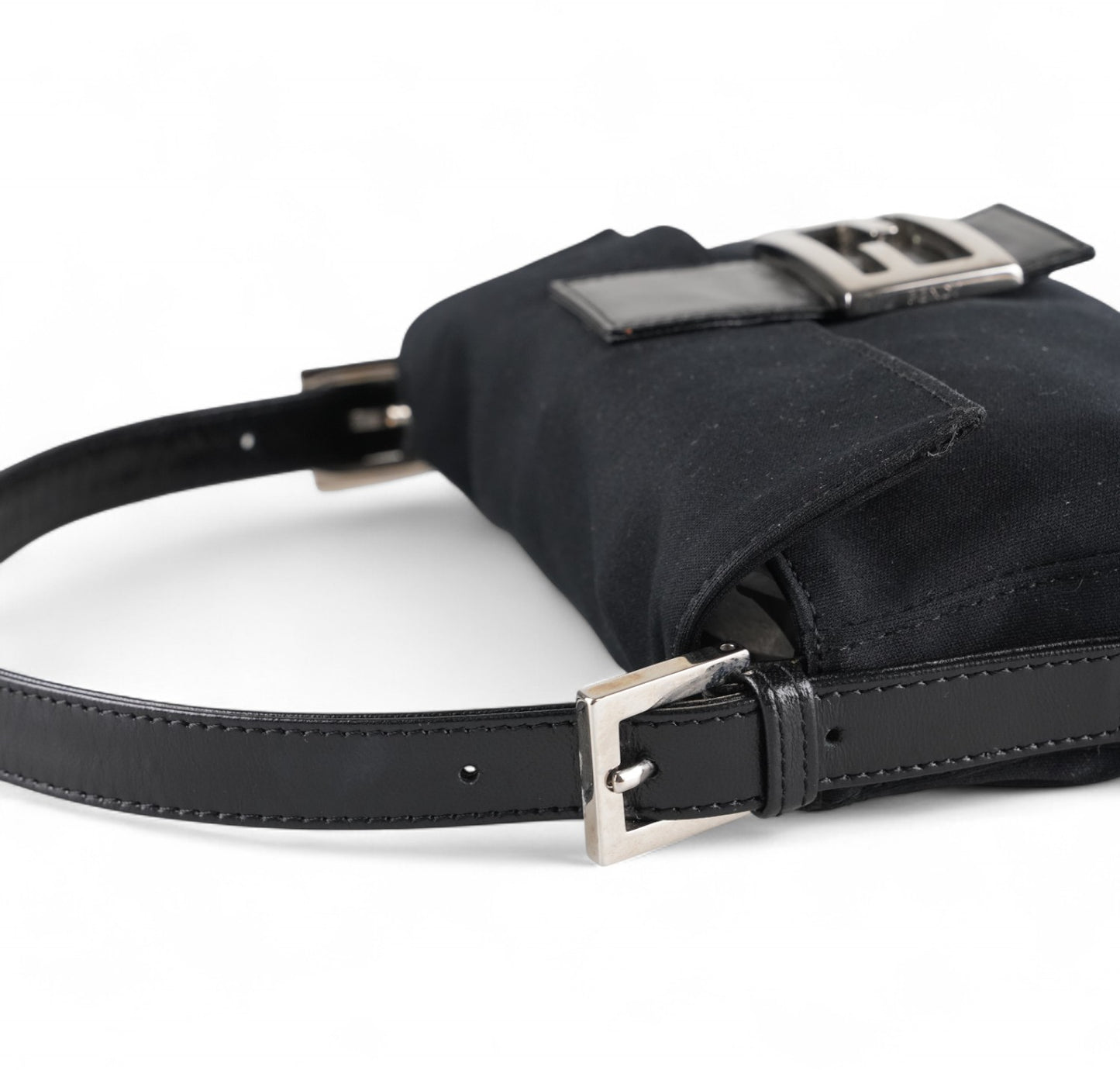 Black Nylon Baguette