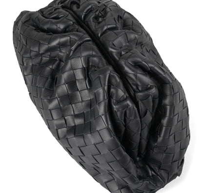 Burgundy Woven Maxi Pouch