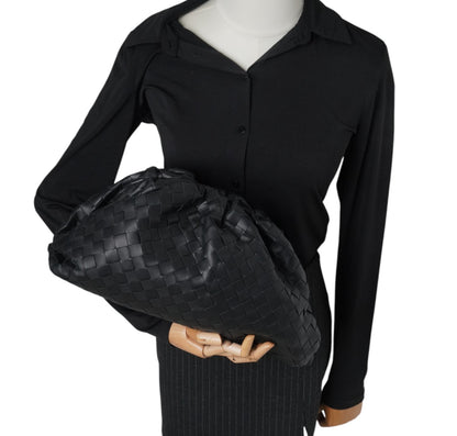 Burgundy Woven Maxi Pouch