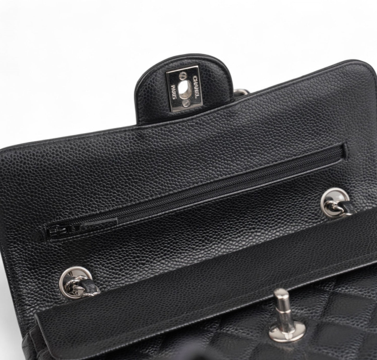 Timeless Classic Caviar Silver Black