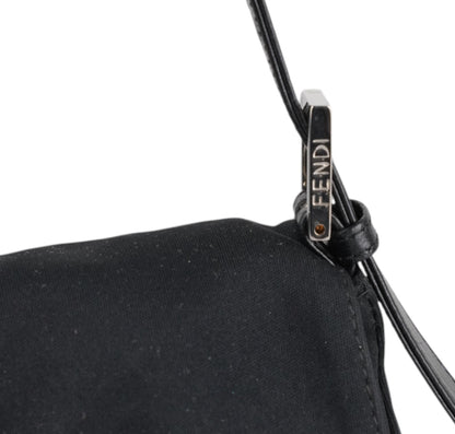 Black Nylon Baguette