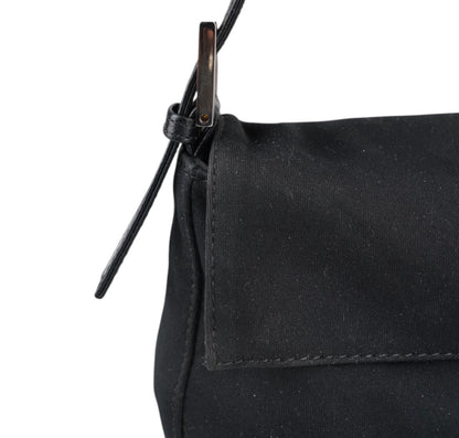 Black Nylon Baguette