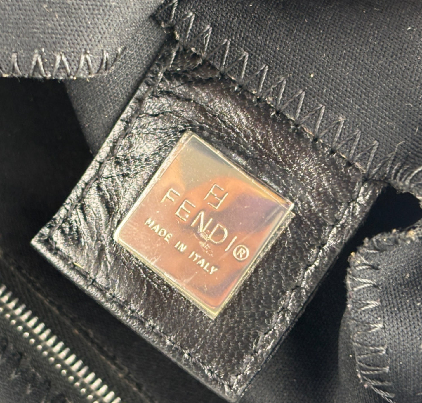 Black Nylon Baguette