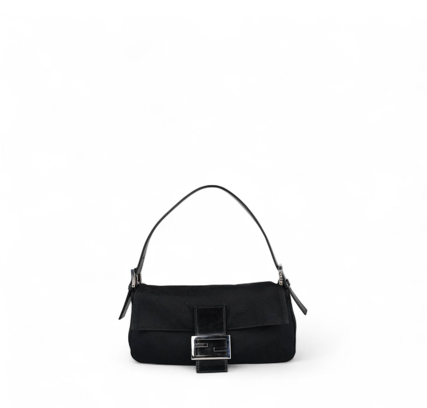 Black Nylon Baguette