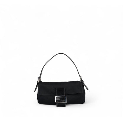 Black Nylon Baguette