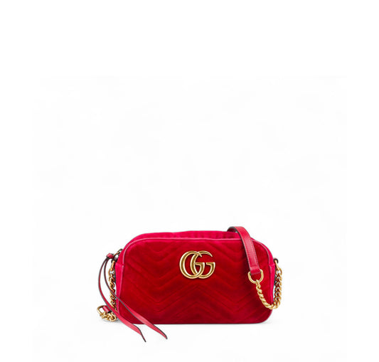 Camera Bag Velluto Rossa