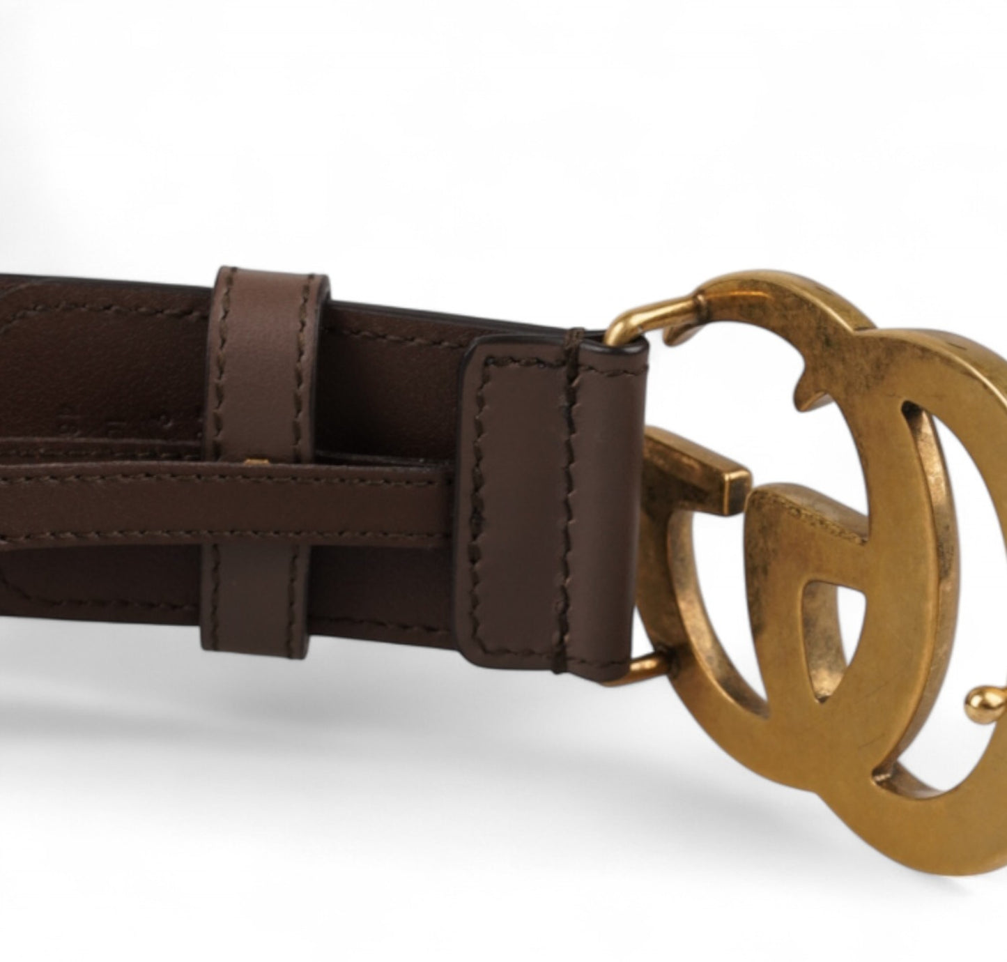 GG Monogram Brown Belt 105