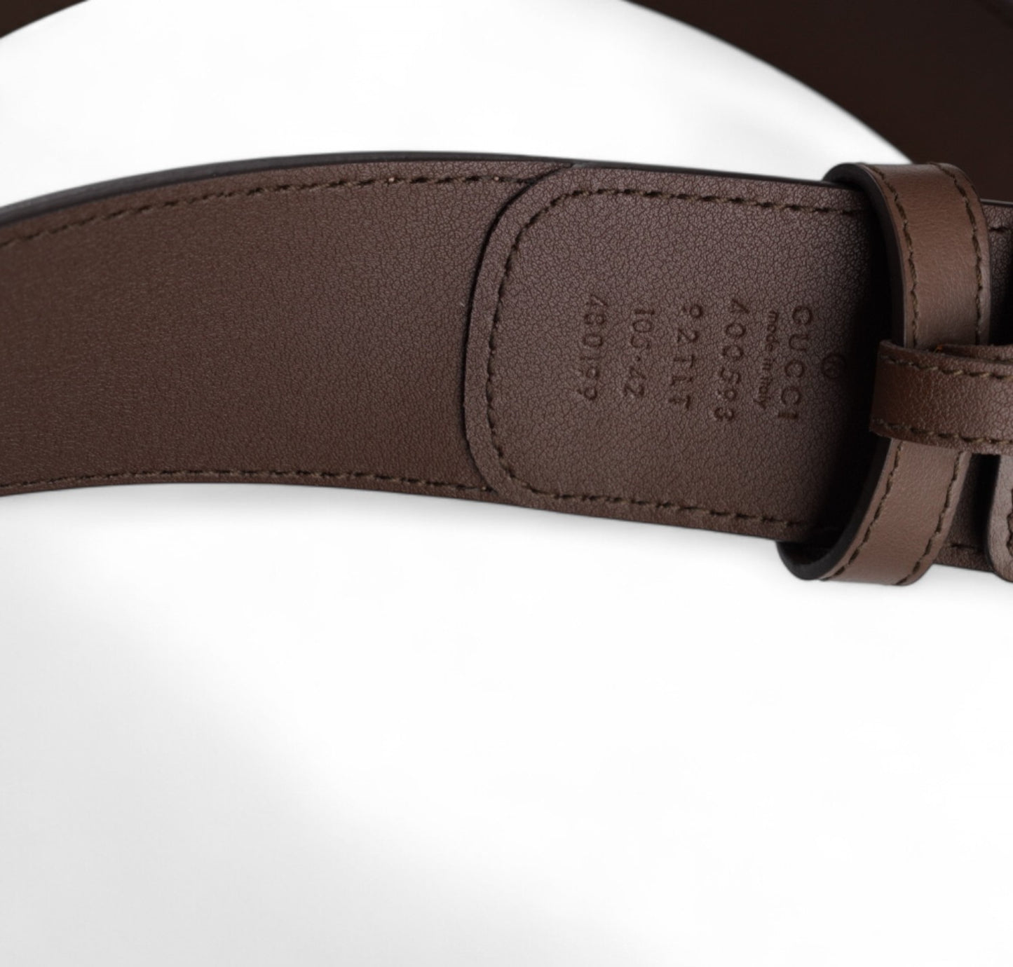 GG Monogram Brown Belt 105