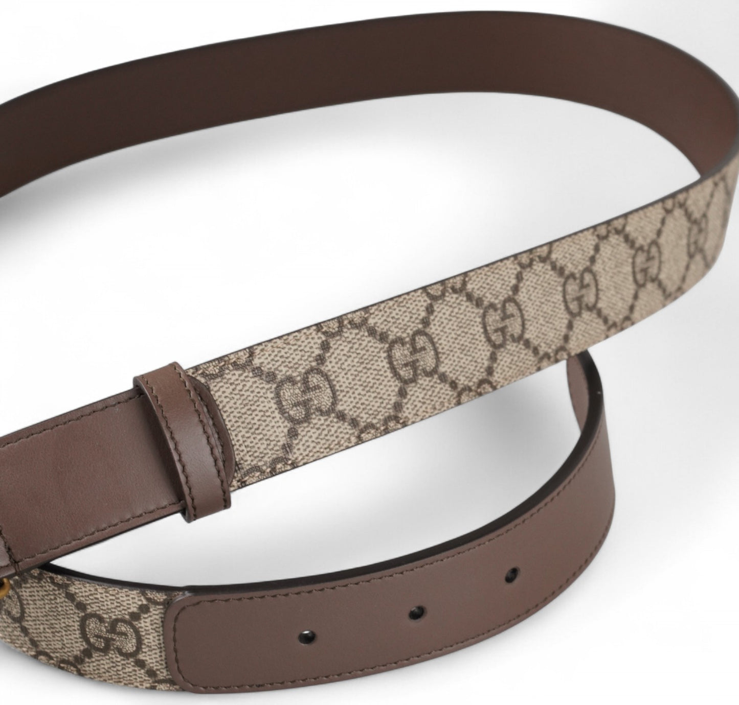 GG Monogram Brown Belt 105