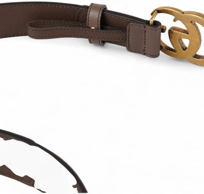 GG Monogram Brown Belt 105