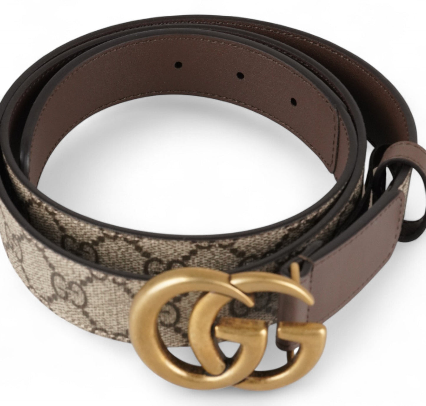 GG Monogram Brown Belt 105