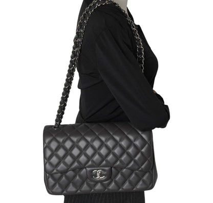 Timeless Jumbo Double Flap Black 