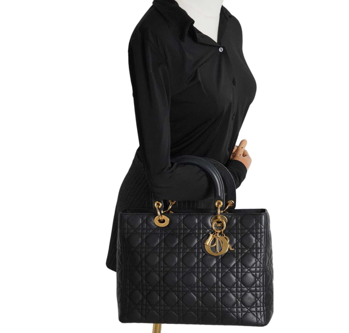 Lady Dior Large Nera