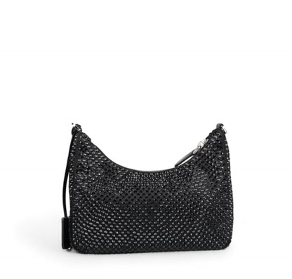 Mini Borsa Re-Edition 2005 In Raso Con Cristalli