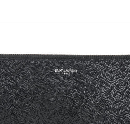 Embossed Leather Clutch
