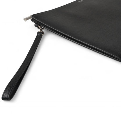 Embossed Leather Clutch