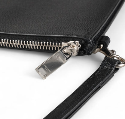 Embossed Leather Clutch