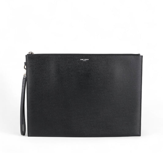 Embossed Leather Clutch