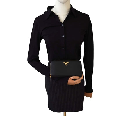Black Saffiano Wallet